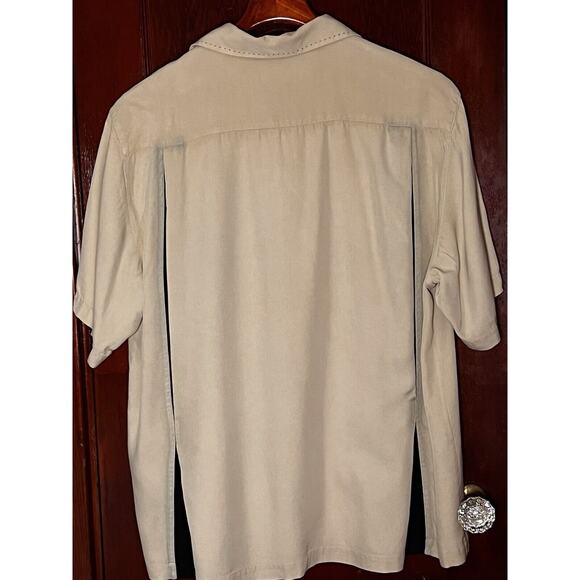 LOT OF 4 NAT NAST CAMP SHIRTS 1 LINEN 3 SILK FLAWS BLUE PINK BEIGE SIZE M - Picture 6 of 13